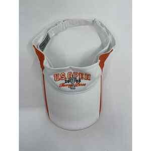 Mens Visor Hat Torrey Pines US Open Embroidered White & Orange 2008